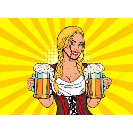 Cheerful Barmaid Beer
