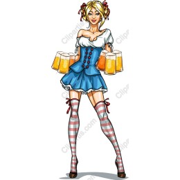 Festive Beer Maiden