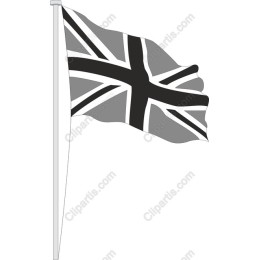 Union Jack Flag - Black and White