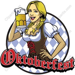 Oktoberfest Cheerful Barmaid