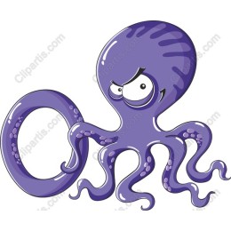 Playful Purple Octopus