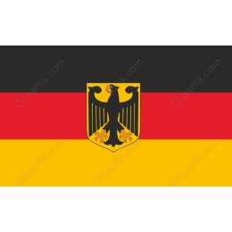 German Flag with Eagle
