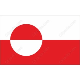 Red and White Flag Abstract