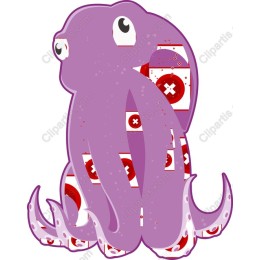 Vibrant Purple Octopus