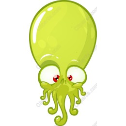 Playful Cartoon Octopus