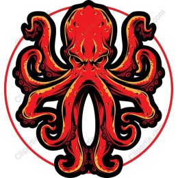 Fierce Red Octopus