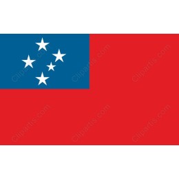 Bold Red and Blue Flag