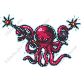 Fierce Armed Octopus