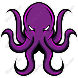 Bold Purple Octopus