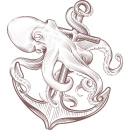 Nautical Octopus and Anchor