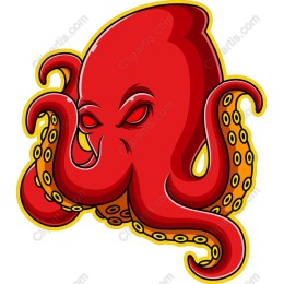 Fierce Red Octopus