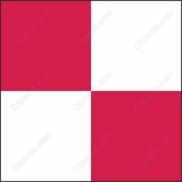 Red and White Geometric Pattern