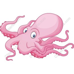 Whimsical Pink Octopus