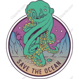 Save the Ocean Octopus