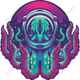 Cosmic Octopus Astronaut