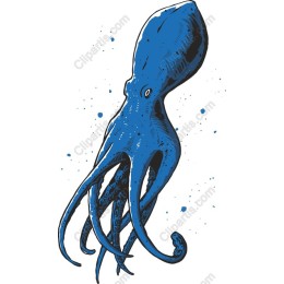 Unique Blue Octopus