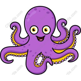 Playful Purple Octopus