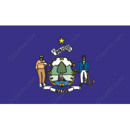 Maine State Flag