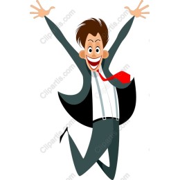 Jumping Businessman