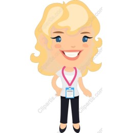 Cheerful Blonde Woman