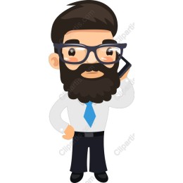 Trendy Bearded Man