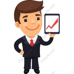 Confident Businessman with Tablet