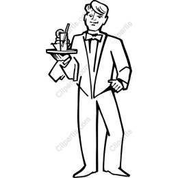 Elegant Male Waiter