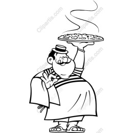Whimsical Pizza Chef