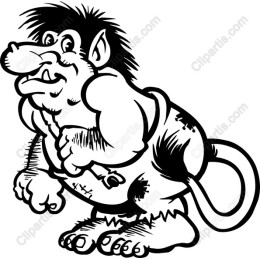 Playful Cartoon Troll