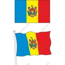 Moldova National Flag