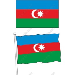 Azerbaijan Flag