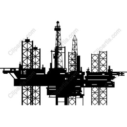  Oil Rig Clipart - Industrial Art