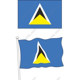 Saint Lucia National Flag