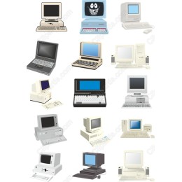 Retro Computer Set