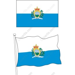 Regional Flag with Coat of Armss