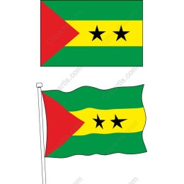 S?o Tome and Principe Flagwork