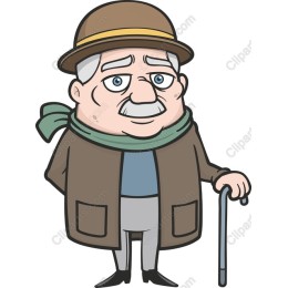 Friendly Old Man Character
