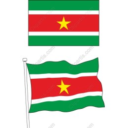 Suriname National Flag