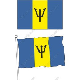 Barbados Flag