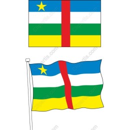 Central African Republic Flag