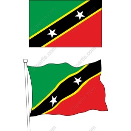Saint Kitts and Nevis Flag