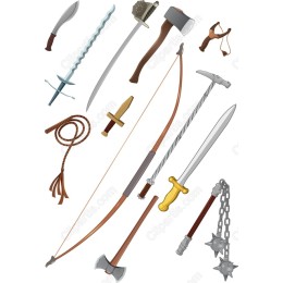  Weapons Clipart Bundle