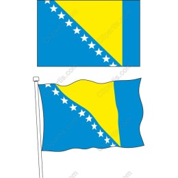 Bosnia and Herzegovina National Flag