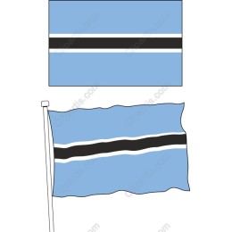 Botswana National Flag