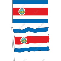 Costa Rican Flag