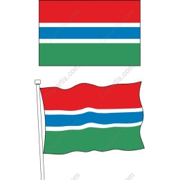 Gambian Flags