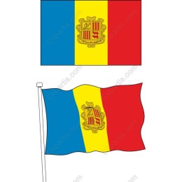 Andorra National Flag