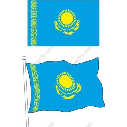 Kazakhstan Flag