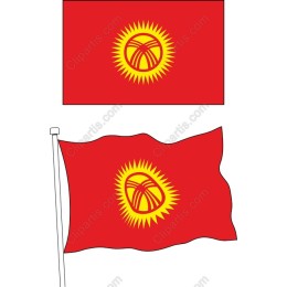 Kyrgyzstan Flag