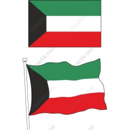 Kuwait National Flag